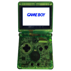 Gameboy Advance SP - Emerald Edition (Modded)