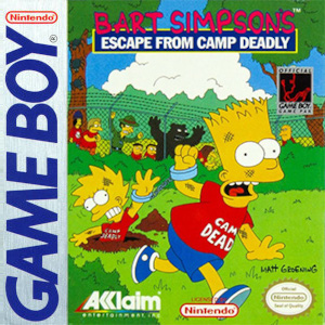 Bart Simpson's Escape from Camp Deadly Box Art