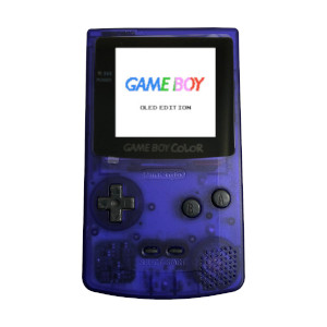 Clear Purple Gameboy Color OLED Edition (Modded)